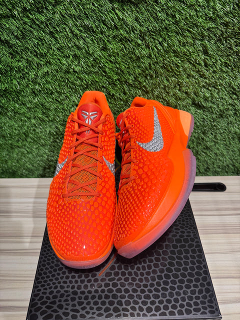 Nike Kobe 6 Protro Total Orange Sz 12