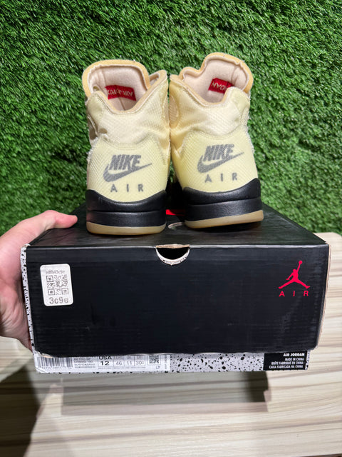 Jordan 5 Retro Off-White Sail Sz 12