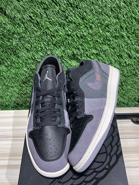 Jordan 1 Low Craft Inside Out Black Sz 10