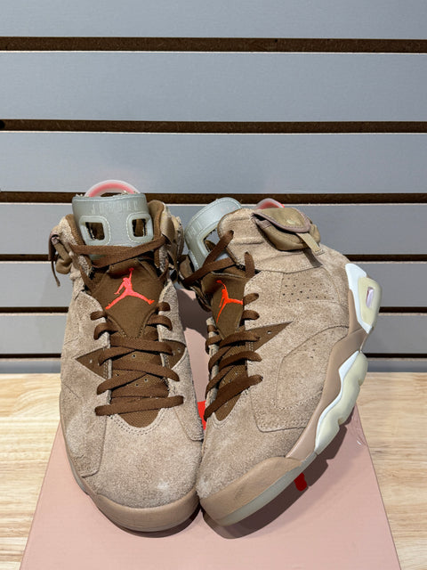 Jordan 6 Retro Travis Scott British Khaki Sz 11