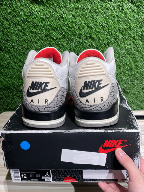 Jordan 3 Retro White Cement Reimagined Sz 12M