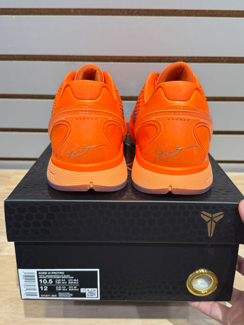 Nike Kobe 6 Protro Total Orange Sz 10.5