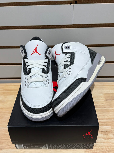 Jordan 3 Retro Cement Grey (GS) Sz 7Y