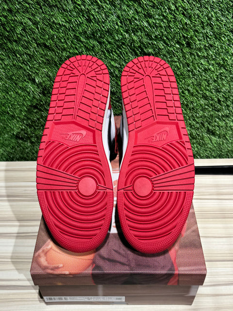 Jordan 1 Retro High OG Black Toe Reimagined Sz 9.5M