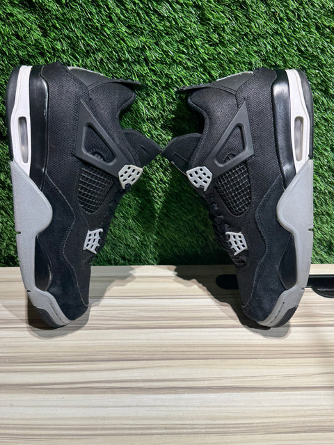 Jordan 4 Retro SE Black Canvas Sz 9.5M