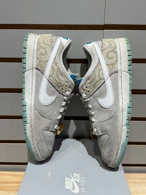 Nike Dunk Low SE Barber Shop Grey Sz 8