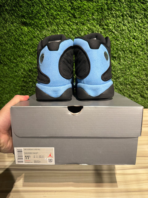 Jordan 13 Retro Black University Blue Sz 11.5
