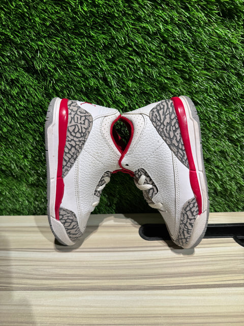 Jordan 3 Retro Cardinal (TD) Sz 9c