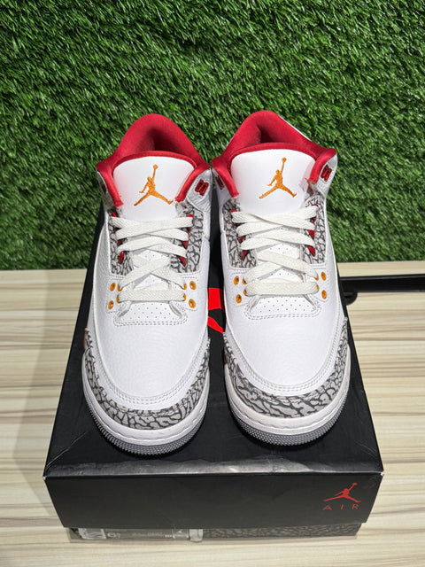 Jordan 3 Retro Cardinal (GS) Sz 6.5Y