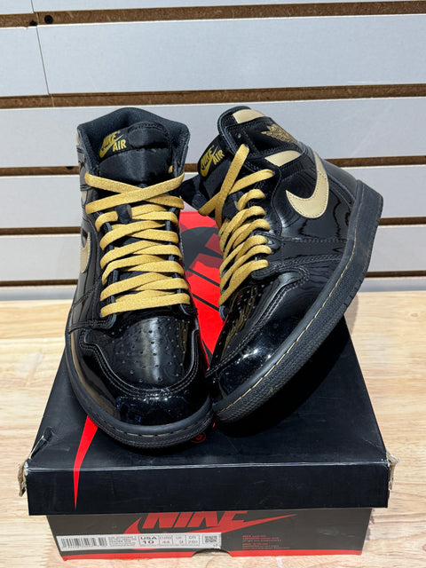 Jordan 1 Retro High Black Metallic Gold (2020) Sz 10
