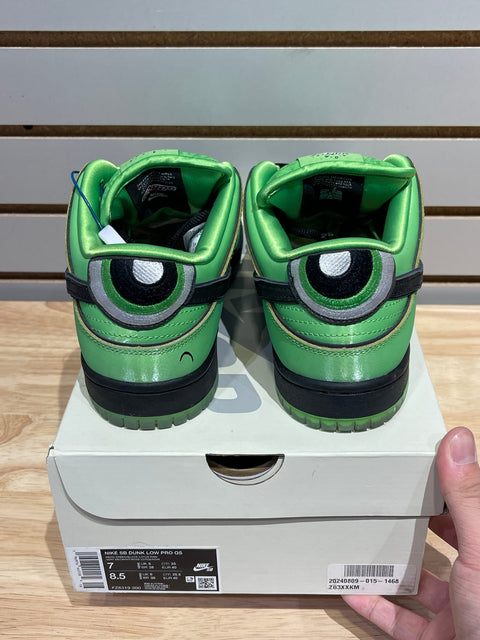 Nike SB Dunk Low The Powerpuff Girls Buttercup Sz 7