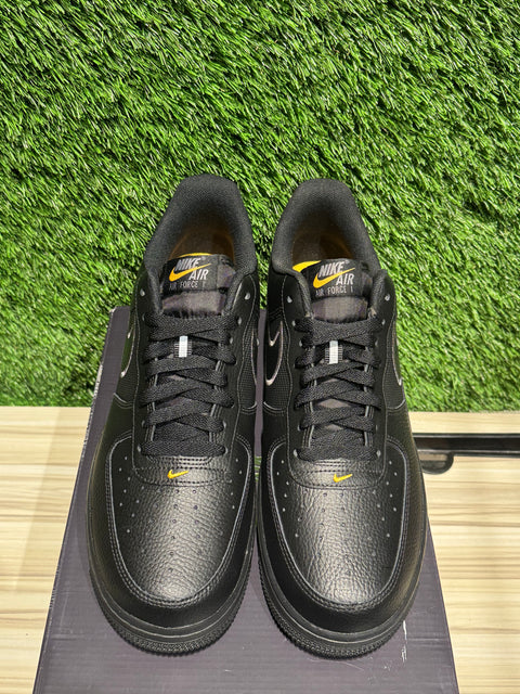 Nike Air Force 1 Low Black Laser Orange Sz 10