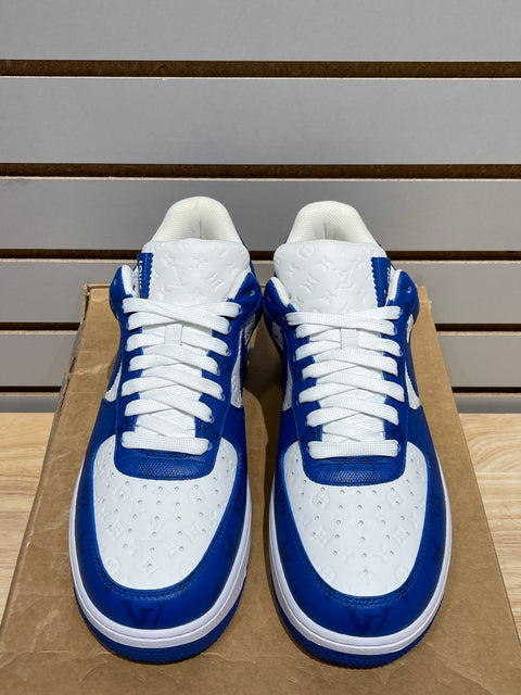 Louis Vuitton Nike Air Force 1 Low By Virgil Abloh White Royal Sz 9.5