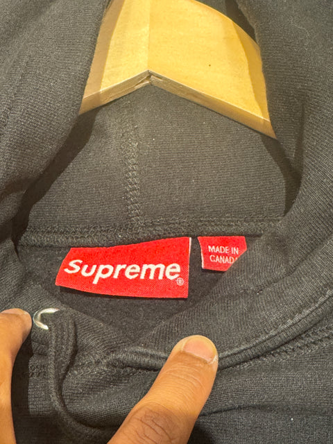 Supreme Sequin Viper Hooded Sweatshirt Black Sz L