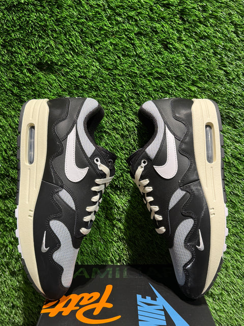 Nike Air Max 1 Patta Waves Black (with Bracelet) Sz 10M