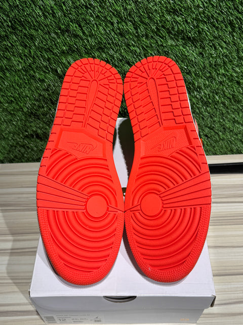 Jordan 1 Low Orange Black (Women's) Sz 12W
