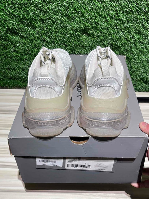 Balenciaga Triple S Clear Sole White (Women's) Sz 7M