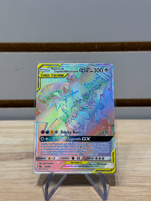 Moltres & Zapdos & Articuno GX (Secret) - Pokemon Hidden Fates (HIF)