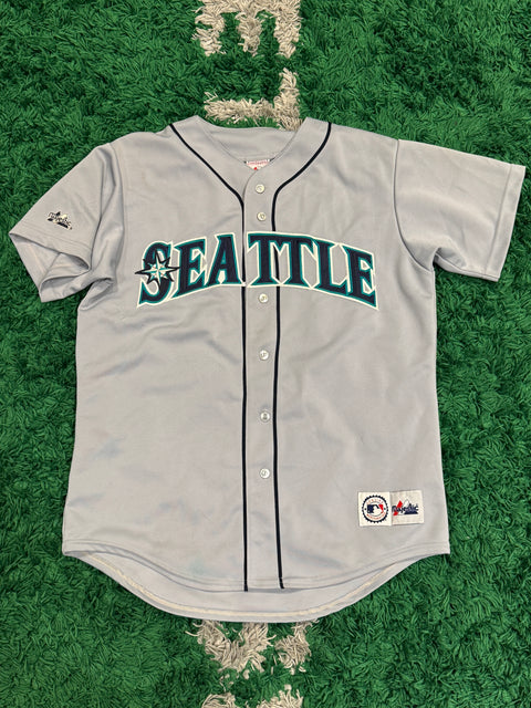 Seattle Mariners Majestic Apparel Embroidered Road Jersey Sz M
