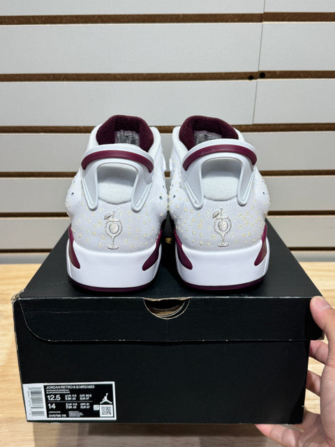 Jordan 6 Retro Low Golf NRG Bordeaux Sz 12.5