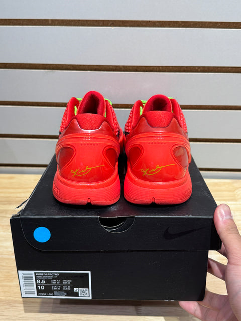Nike Kobe 6 Protro Reverse Grinch Sz 8.5