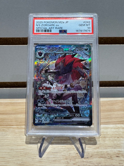 Pokémon N's Zoroark ex - 242/193 - M2a: High Class Pack: MEGA Dream ex (M2a) PSA 10