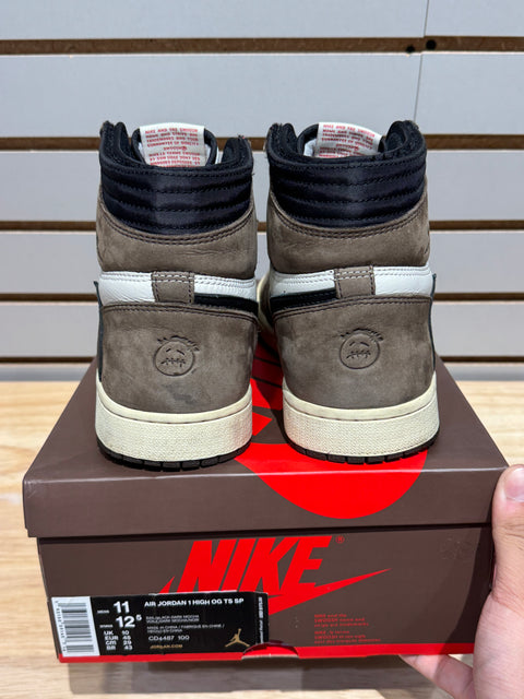 Jordan 1 Retro High OG SP Travis Scott Mocha Sz 11