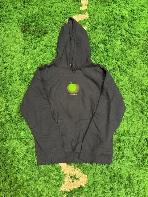 Supreme Apple Hooded Sweatshirt Navy Sz M