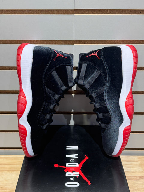 Jordan 11 Retro Bred Velvet (Women's) Sz 9.5M