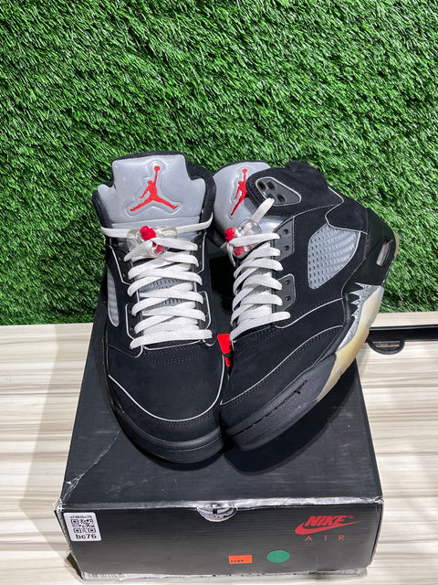Jordan 5 Retro OG Black Metallic Reimagined Sz 9M