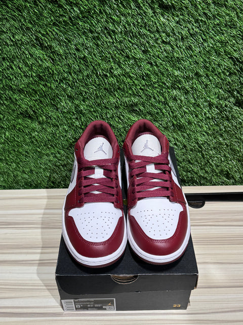 Jordan 1 Low White Bordeaux Sz 8.5M