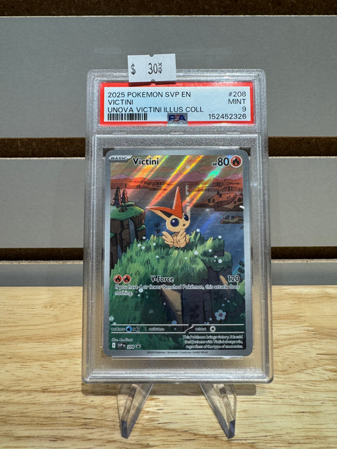 Pokémon Victini - 208 - SV: Scarlet & Violet Promo Cards (SVP) #208 PSA 9