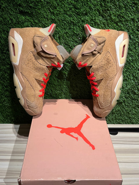 Jordan 6 Retro Travis Scott British Khaki Sz 11M