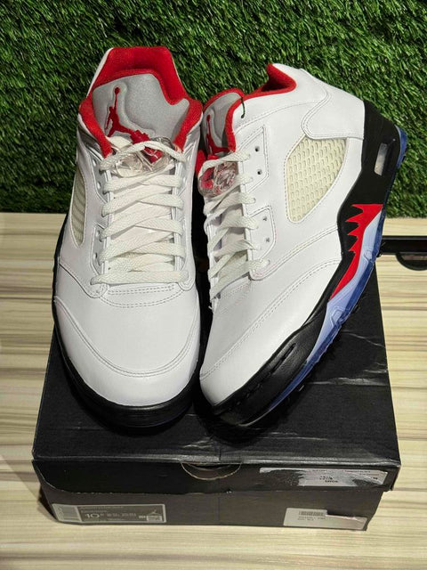 Jordan 5 Retro Low Golf Fire Red (Silver Tongue) Sz 10.5M