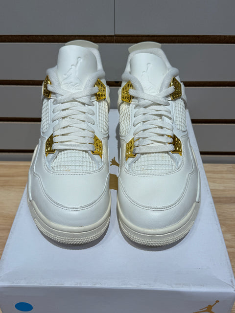 Jordan 4 Retro Metallic Gold (Women's) Sz 9M/10.5W