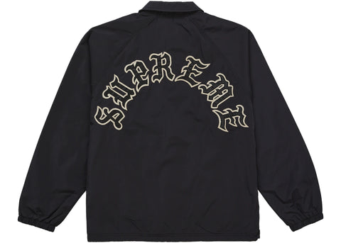 Supreme Old English Arc Coaches Jacket Black Sz L