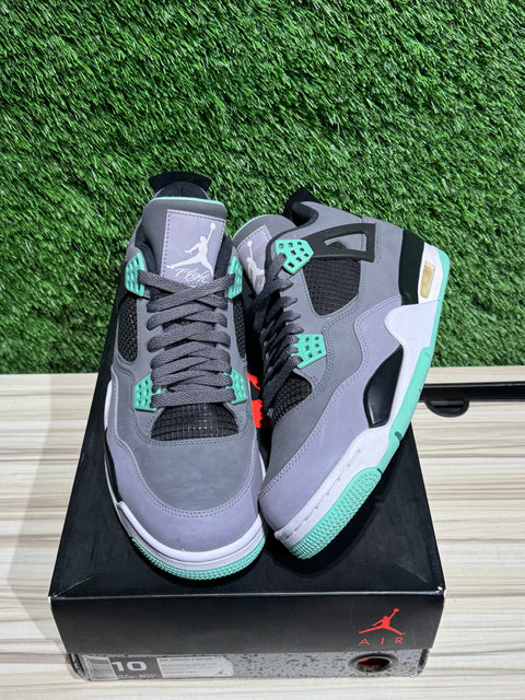 Jordan 4 Retro Green Glow Sz 10