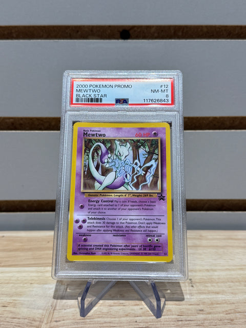 Pokémon Mewtwo (12) - WoTC Promo (PR) PSA 8