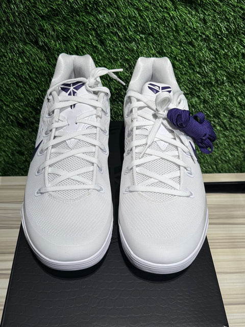 Nike Kobe 9 Elite Low EM Protro White Court Purple Sz 11.5