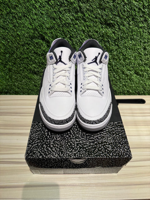 Jordan 3 Retro Dark Iris Sz 10.5M