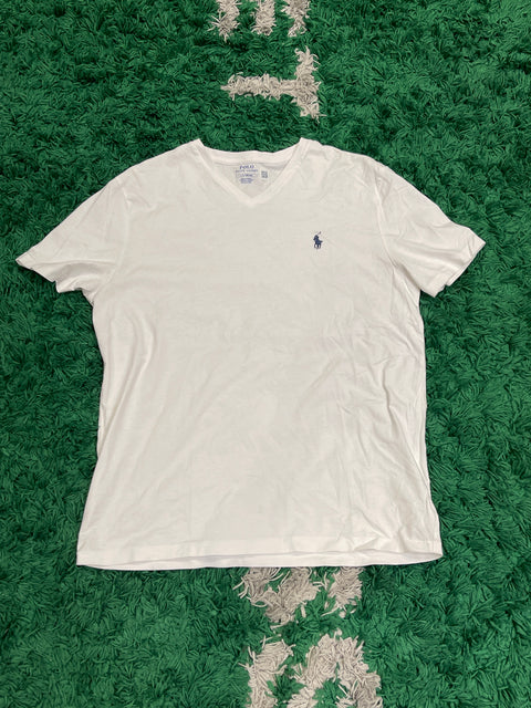 Polo Ralph Lauren White V-Neck Shirt