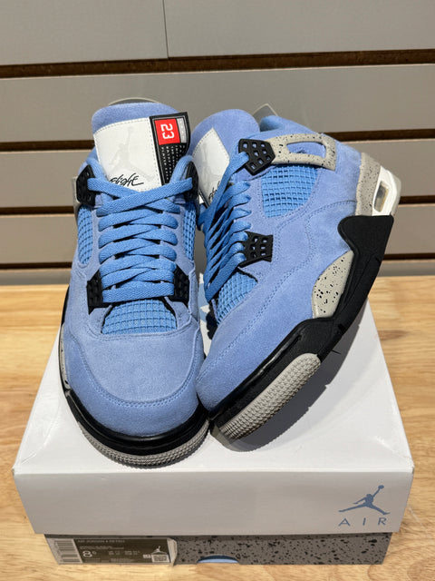 Jordan 4 Retro University Blue Sz 8.5