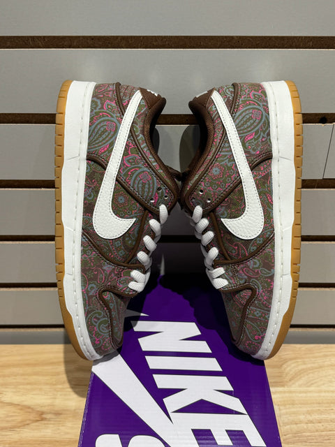 Nike SB Dunk Low Pro Paisley Brown Sz 7