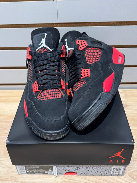 Jordan 4 Retro Red Thunder Sz 10