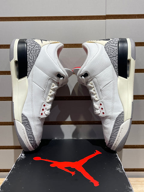 Jordan 3 Retro White Cement Reimagined Sz 10