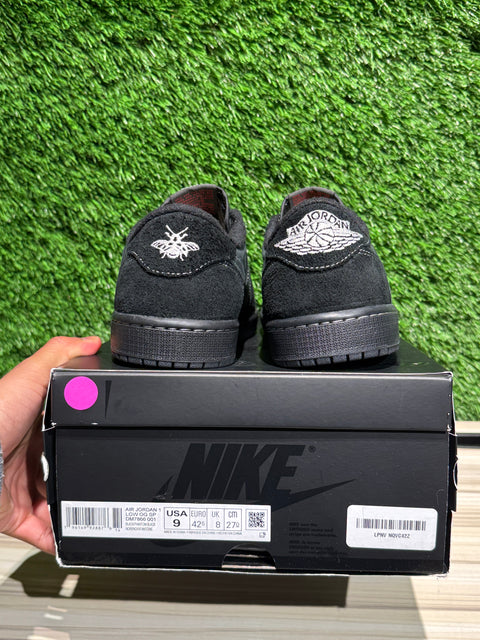 Jordan 1 Retro Low OG SP Travis Scott Black Phantom Sz 9