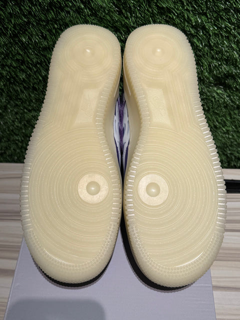 Nike Air Force 1 Low '07 QS Purple Skeleton Halloween (2021) Sz 9M