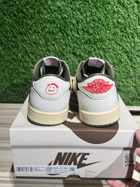 Jordan 1 Retro Low OG SP Travis Scott Medium Olive Sz 10.5