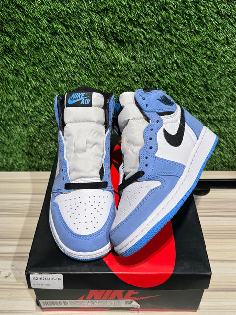 Jordan 1 Retro High OG University Blue (GS) Sz 4Y