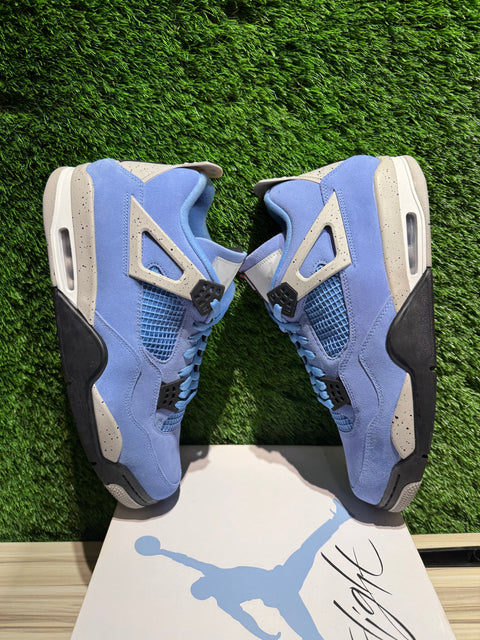 Jordan 4 Retro University Blue Sz 14